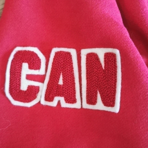 MONDETTA Canadian Flag Lined Hood Red Grey XS - Picture 5 of 9